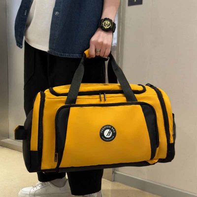 Men Leisure Sports Basic Large Capacity Oxford Duffle Bag