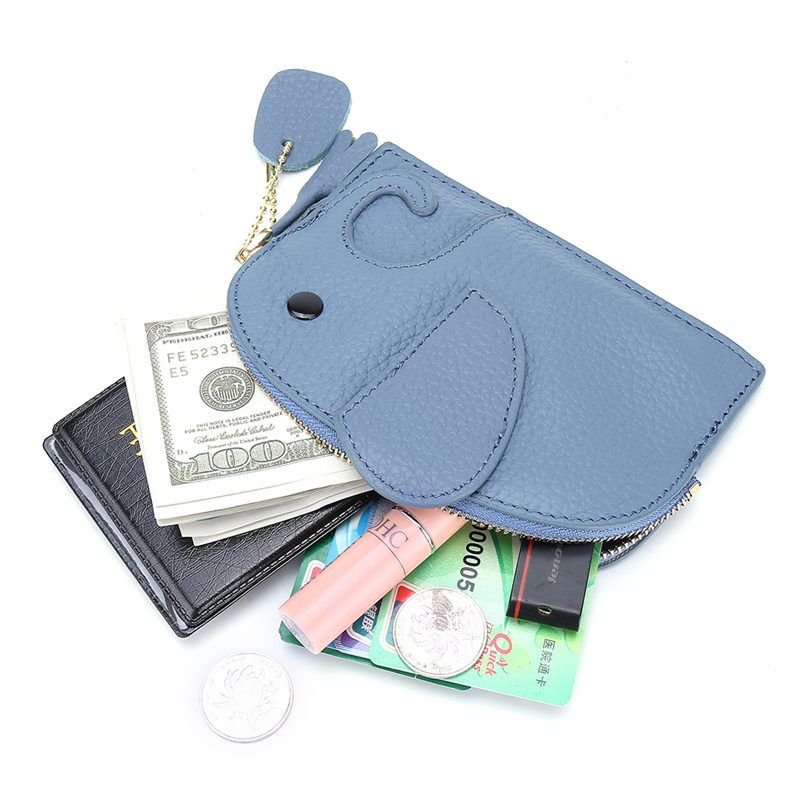 Elephant-shaped Cute Leather Coin Wallet