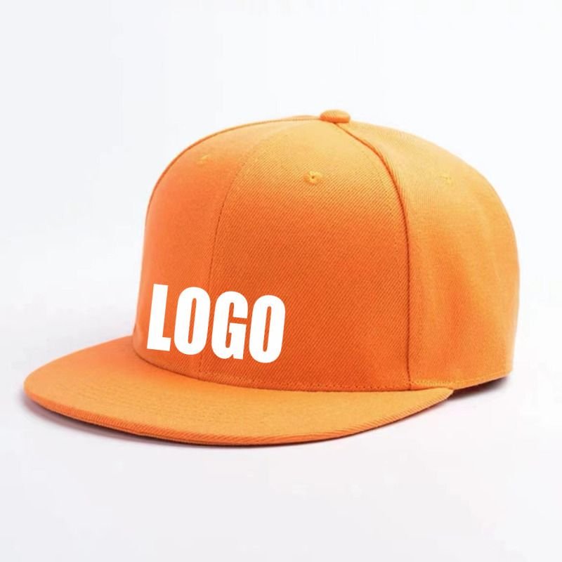 Flat Hat Custom Logo Printed Embroidered Hip Hop Cap