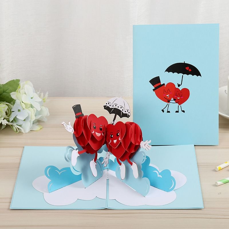 3D Valentine'S Day Greeting Card