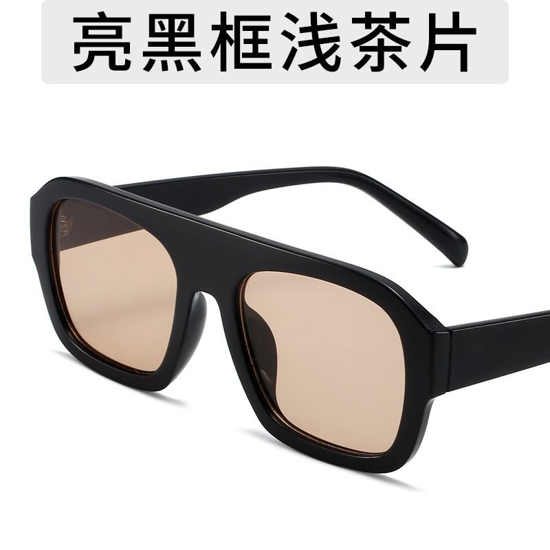 Personalized Marble Grey Square Plastic Sunglasses