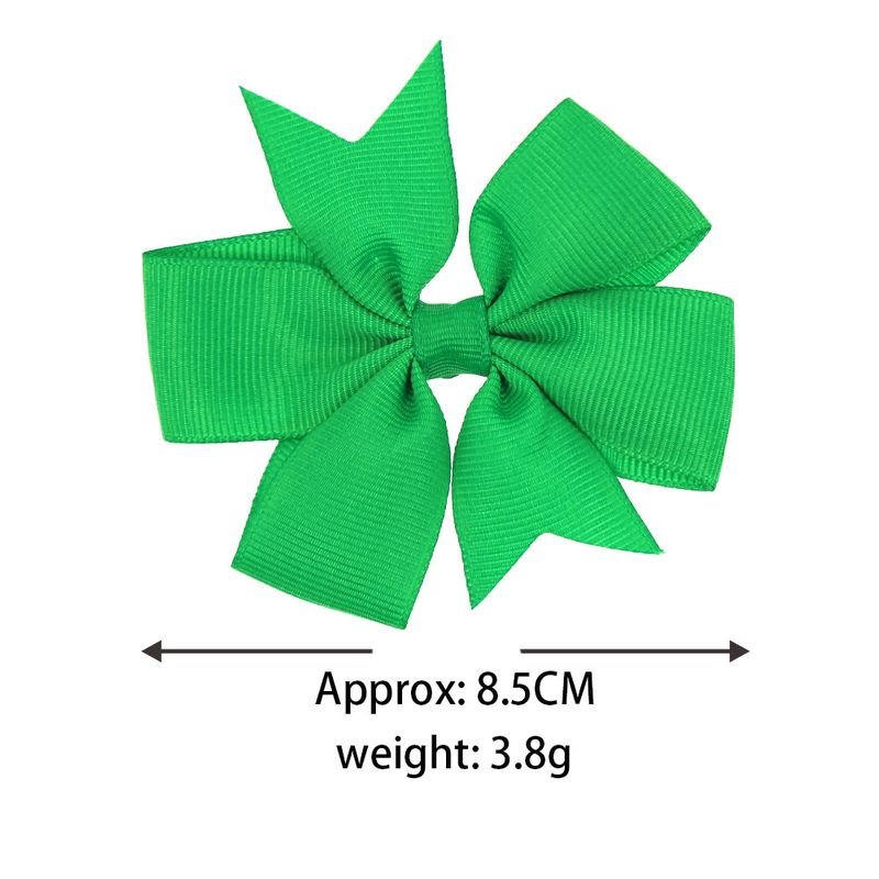 Kids Girls Cute Sweet Solid Color Bow Hair Clip