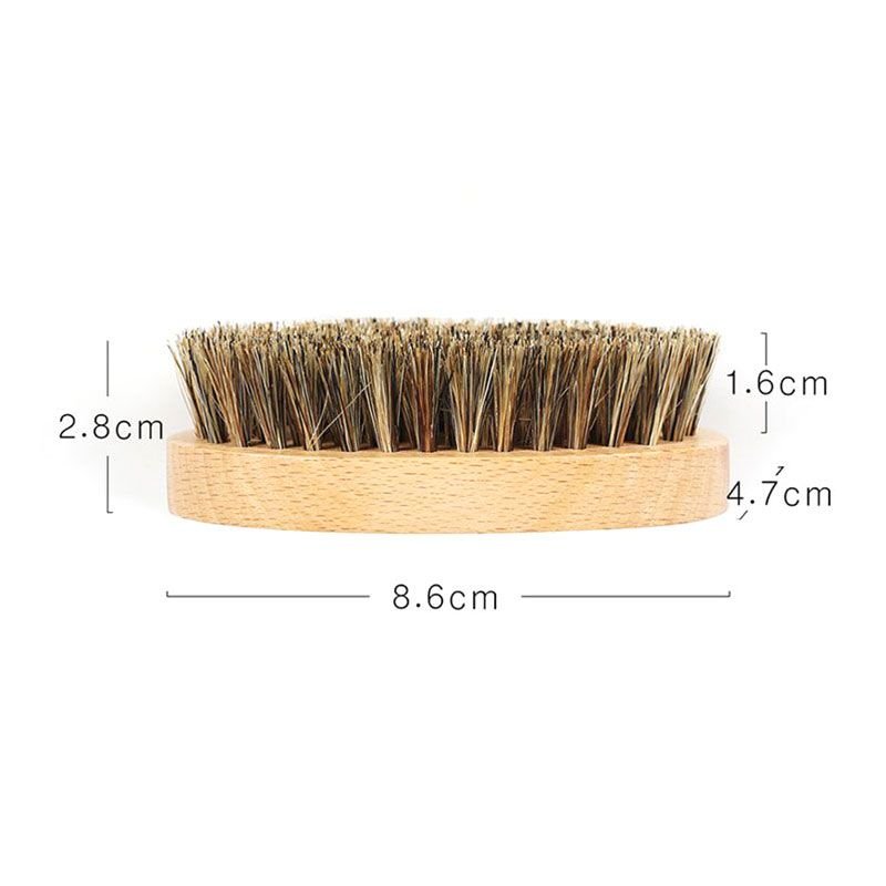 Professional Oval Shape Men Use Personal Care Moustache Brush