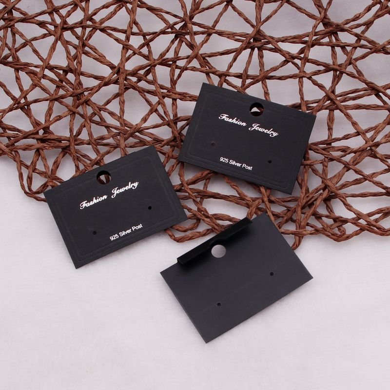 Black Earrings Display Hankging Hook Hole Diy Jewelry Accessories Packaging Paper Card