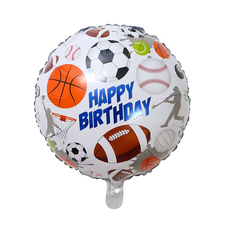 18 Inch Round Basketball Volleyball Aluminum Balloon Festival Party Venue Layout