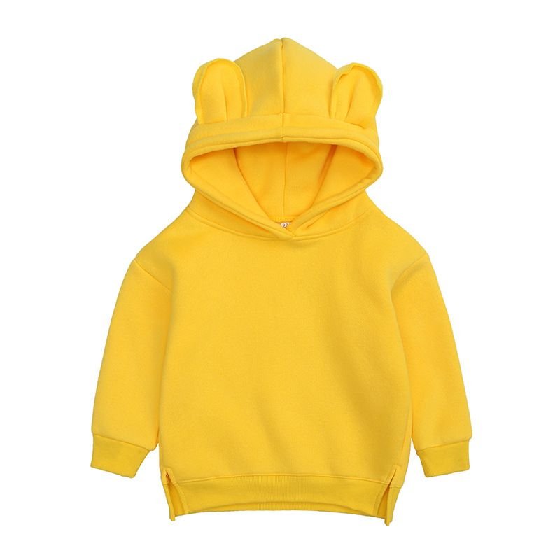 Kids Toddler Baby Infant Girls Boys Fleece Pullovers Hoodies Custom