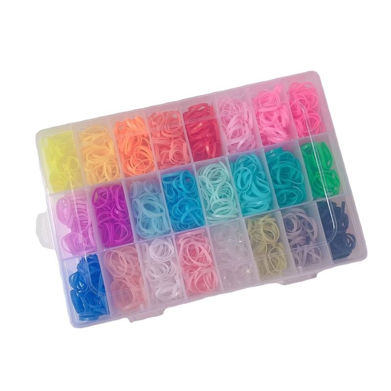 Kids Girls Cute Candy Color Disposable Hair Rings