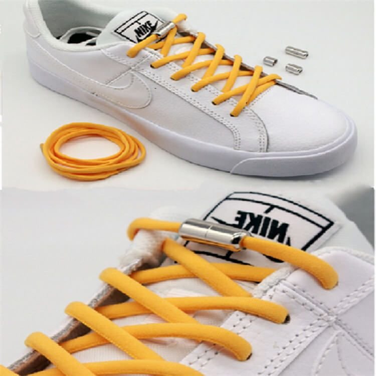 Fashion Solid Color Elastic Lazy Shoe Laces