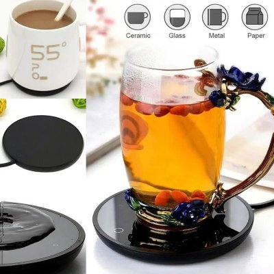 Usb Electric Heating Coaster Heater Warmer Electric Ulation Mug Cup Heater Mat Office Tea Coffee Mug Heater Portable Kitchen Tools