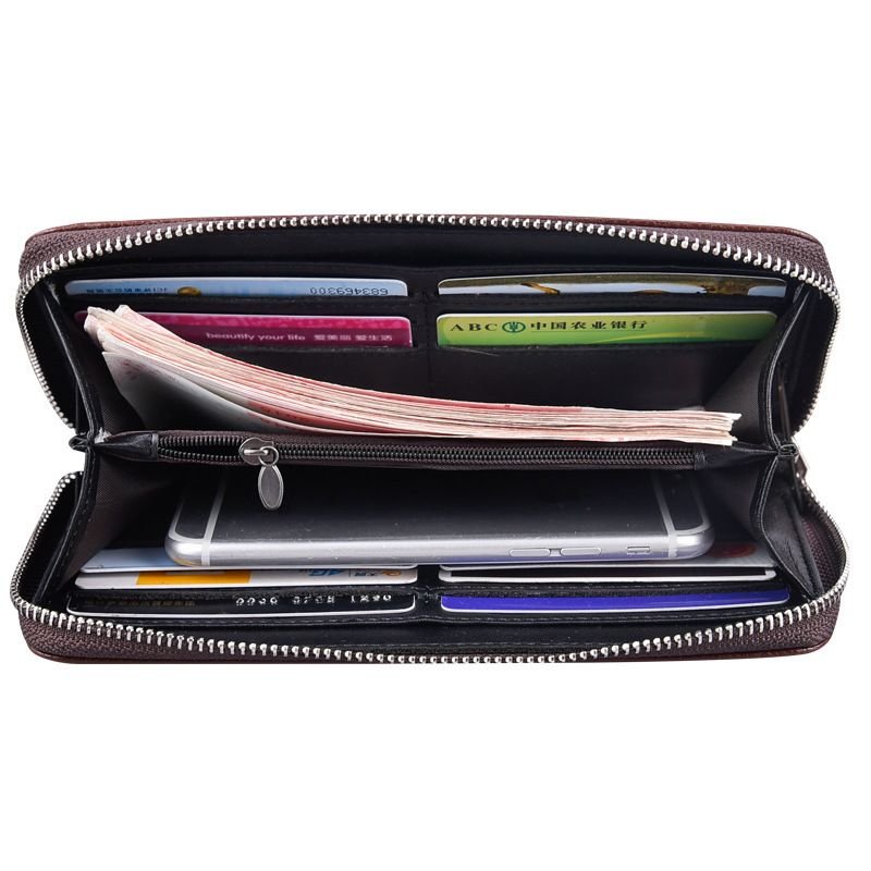 Men'S Long Wallet Business Casual Multi-Functional