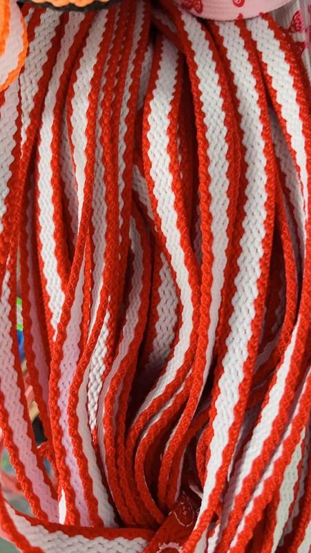 Simple Creative Polyester Two-Dimensional Comic Line Color Series Shoelaces