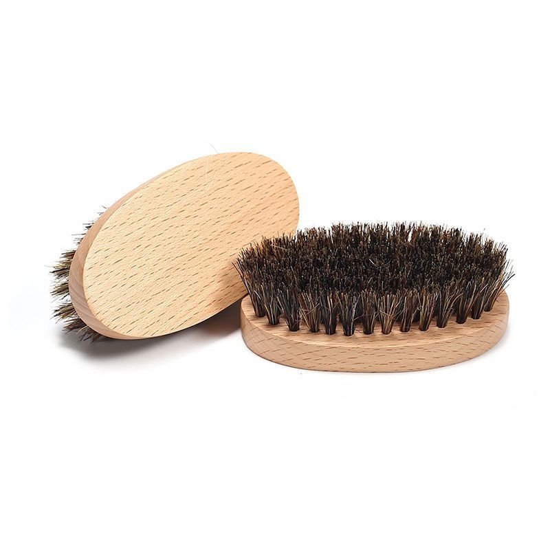 Professional Oval Shape Men Use Personal Care Moustache Brush