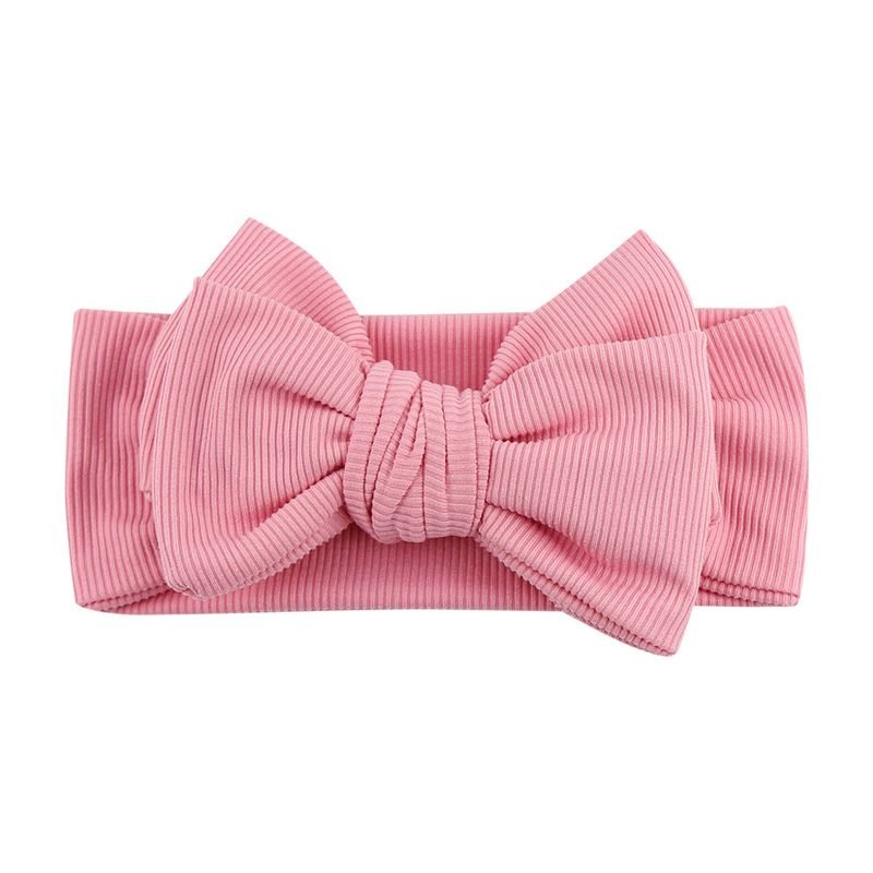 Kids Girls Cute Sweet Solid Color Bow Headwear