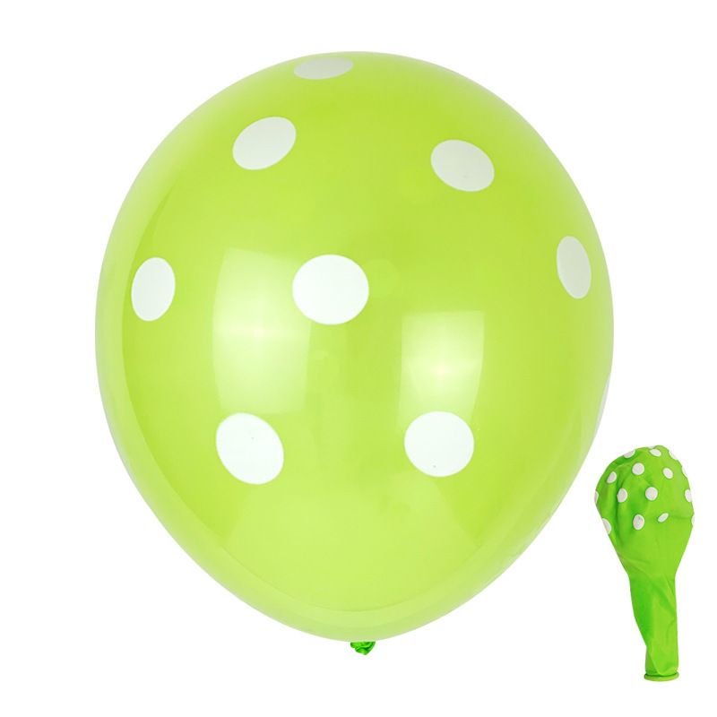 12 Inch 2.8G Candy Color Wave Dot Latex Balloon Party Venue Decoration 100-Bag