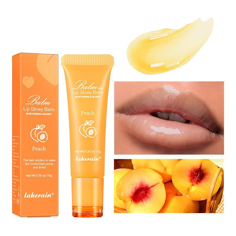 Lakerain Women Simple Moisturizing Desalination Lip Gloss Lip Balm