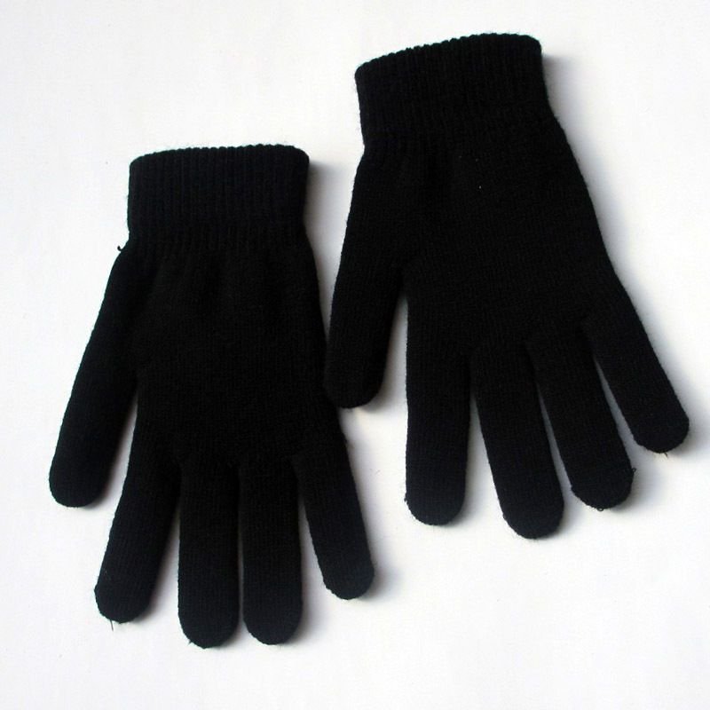 Autumn And Winter Neutral Fashion Cold Warm Knitted Wool Gloves