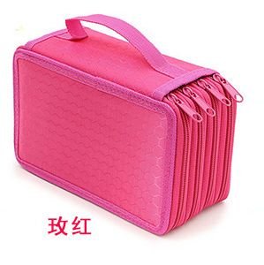 Simple Creative Large Capacity Square Four Layer Pencil Bag