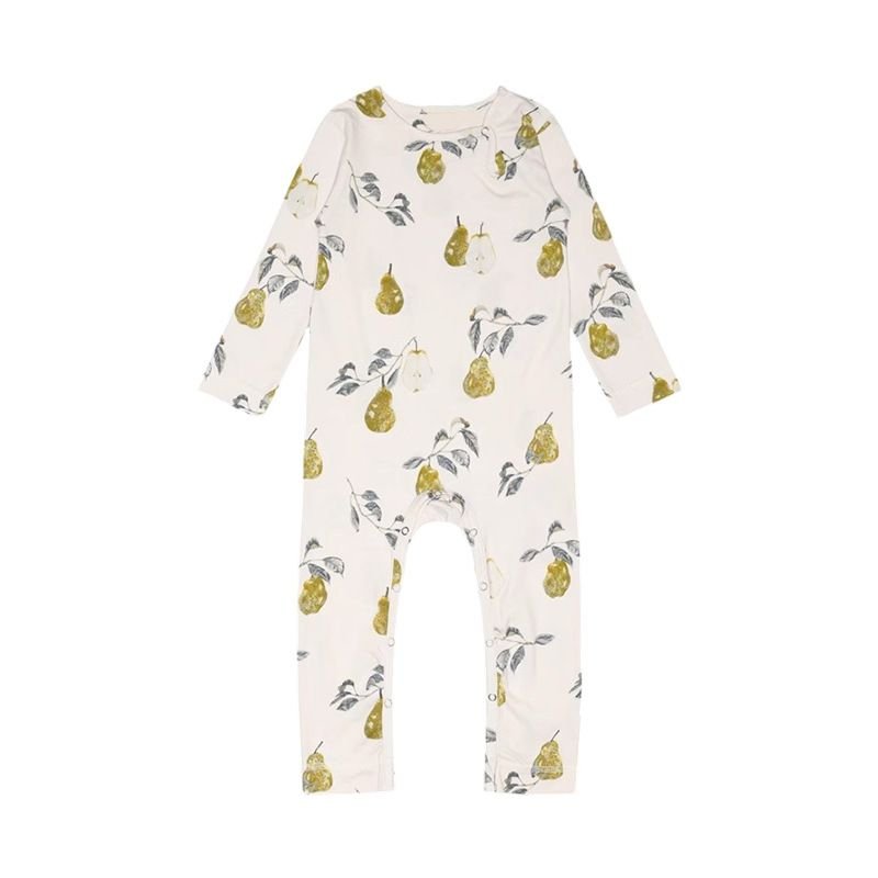 Kids Baby Boys Girls Casual Cute Tiny Flower Print Long Sleeve Romper