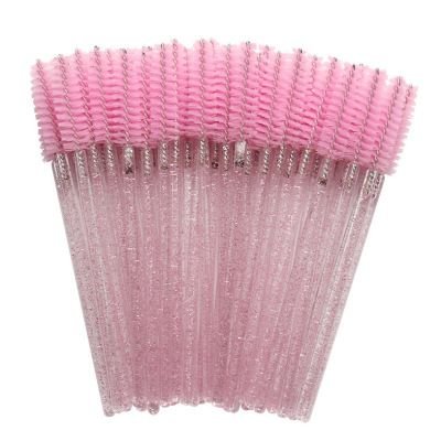 50Pcs Individual Disposable Mascara Applicator Comb Wand Lash Makeup Brushes Tools