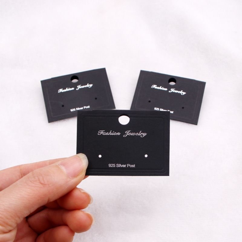 Black Earrings Display Hankging Hook Hole Diy Jewelry Accessories Packaging Paper Card