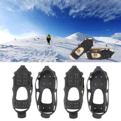 Outdoor Mountain Climbing Anti-Slip 24 Tooth TPE Material Anti-Slip Shoe Cover Accessories