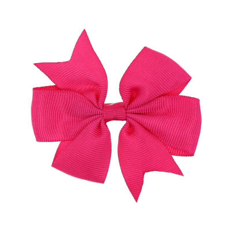 Kids Girls Cute Sweet Solid Color Bow Hair Clip