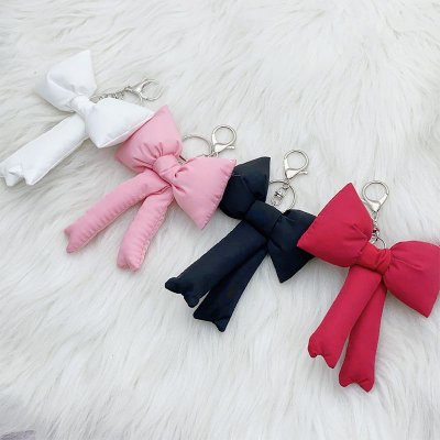 Women Simple Cute Bow Key Chain Pendant