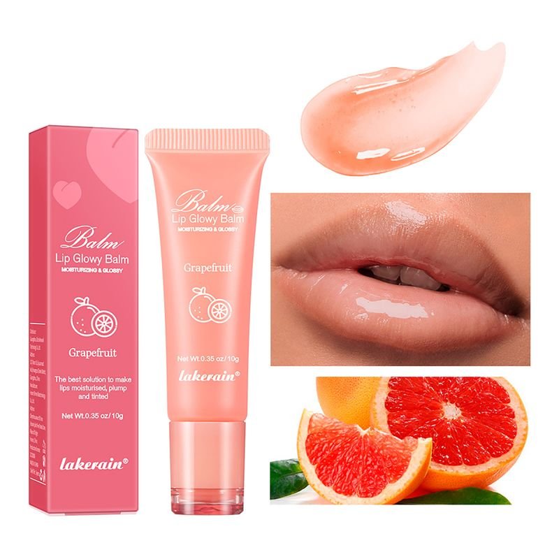 Lakerain Women Simple Moisturizing Desalination Lip Gloss Lip Balm