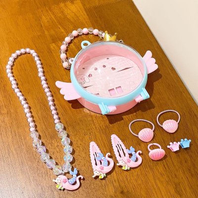 Kids Girls Cute Sweet Party Cartoon Jewelry Set