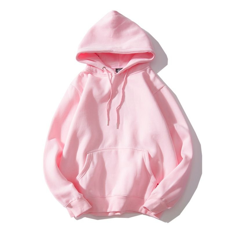 Candy Color Loose Solid Color Men Women Unisex Hoodie Custom