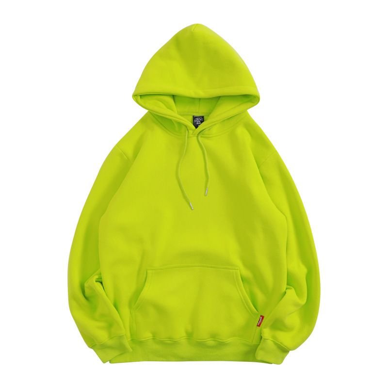 Candy Color Loose Solid Color Men Women Unisex Hoodie Custom