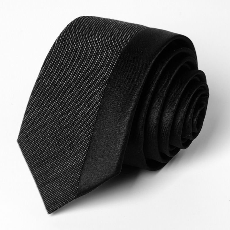 Men Fashion Monochrome Narrow Business Tie