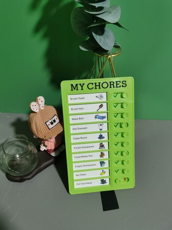 Self-Discipline Checker Children'S Elementary School Students Study Table Good Habit Development Plan This Summer Vacation Task Time Artifact Table