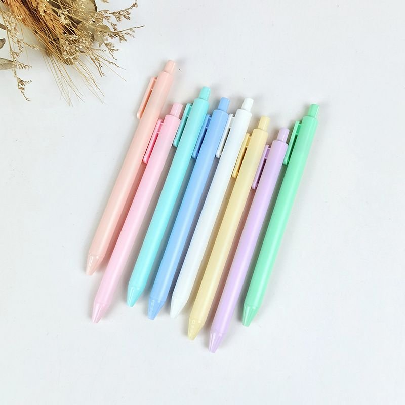 Simple Macaron Color Press Gel Pen Student Stationery