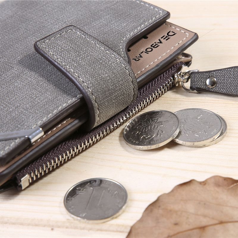 Men'S Medium Casual Retro Canvas Wallet