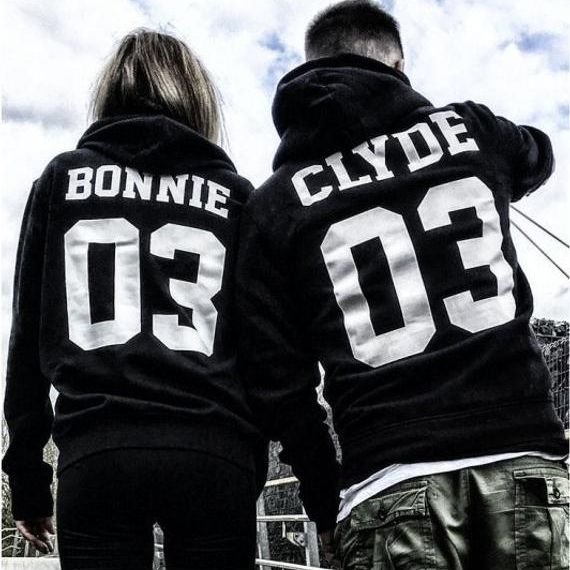 Valentine Day Simple Fashion Back Alphanumeric Print Long Sleeve Hoodies For Couples