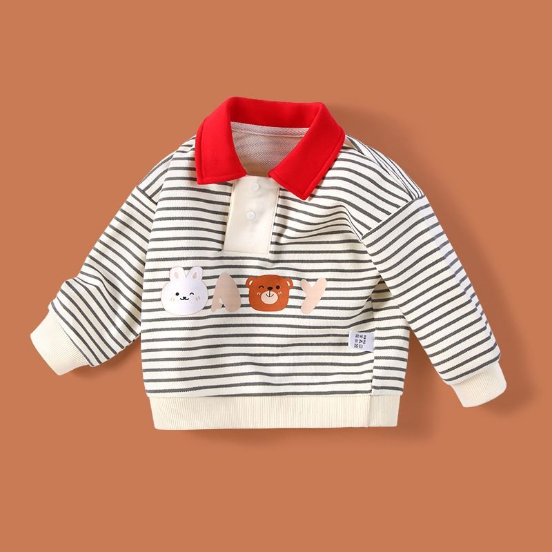 Kids Toddler Boys Girls Spring Autumn Casual Cute Cartoon Print Long Sleeve Sweatshirts