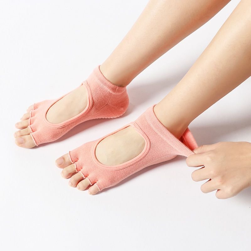 Yoga Fitness Half-Finger Non-Slip Five-Finger Yoga Socks