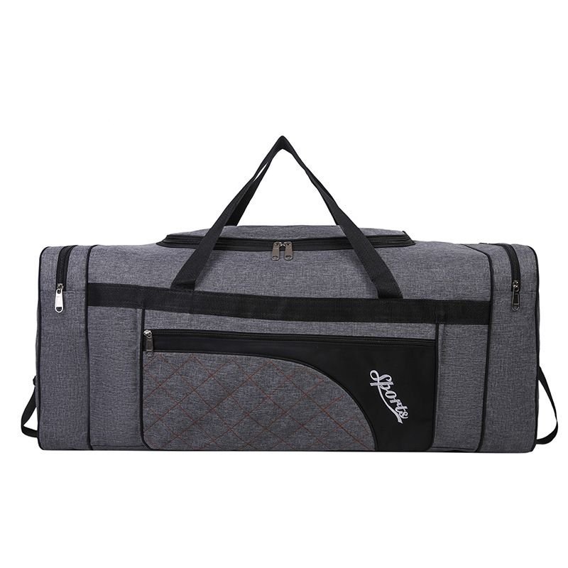 Men Leisure Sports Basic Alphabet Oxford Duffle Bag