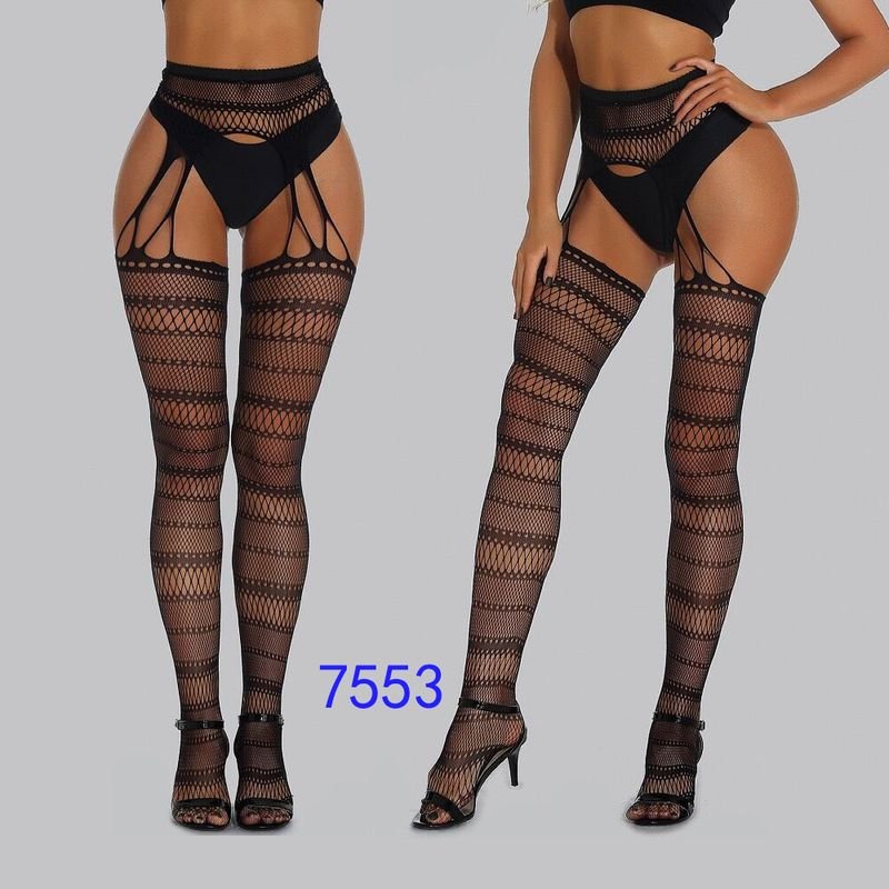 Women Fashion Sexy Sling Fishnet Jacquard Pantyhose