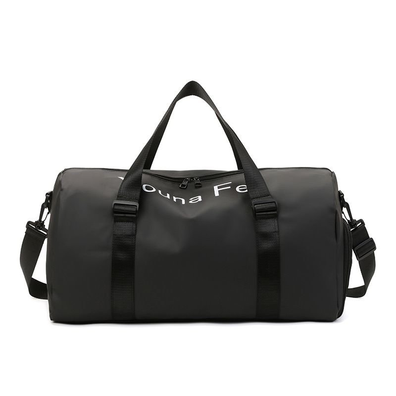 Men Leisure Sports Alphabet Large Capacity PU Duffle Bag