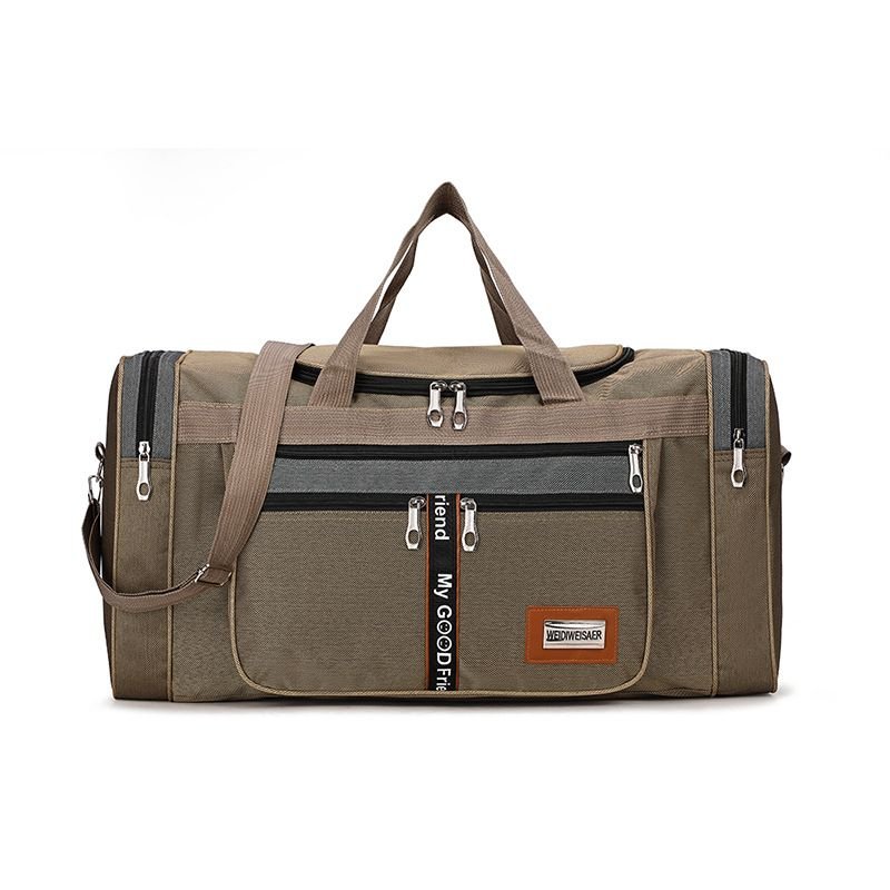 Men Leisure Sports Basic Alphabet Oxford Duffle Bag