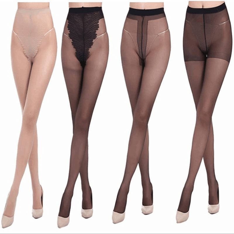 Women Fashion Sexy Core-Spun Silk Butterfly Pantyhose