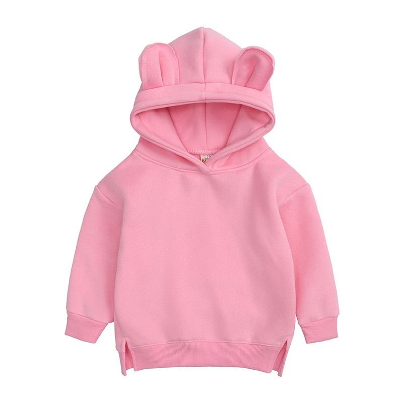 Kids Toddler Baby Infant Girls Boys Fleece Pullovers Hoodies Custom