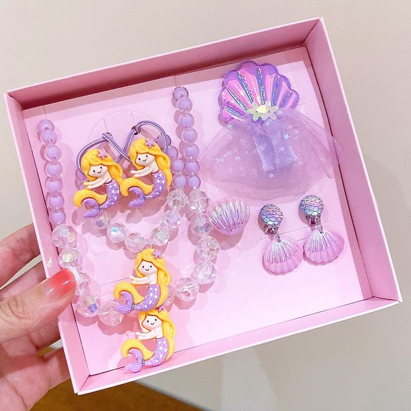 Kids Girls Cute Sweet Party Cartoon Jewelry Set