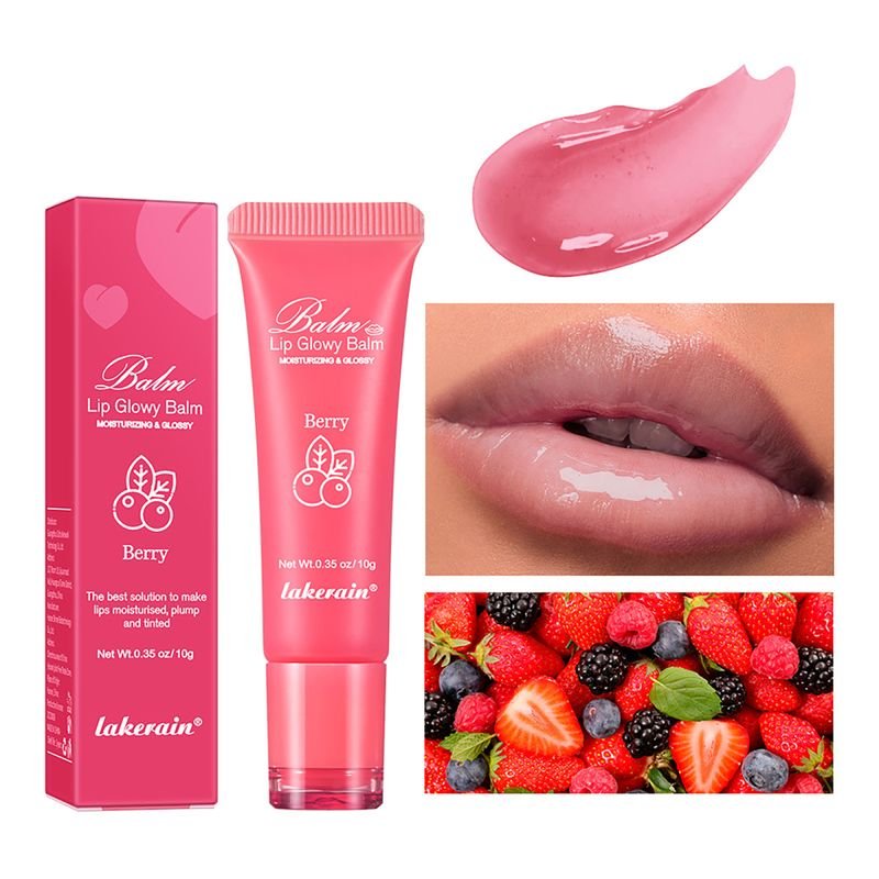 Lakerain Women Simple Moisturizing Desalination Lip Gloss Lip Balm