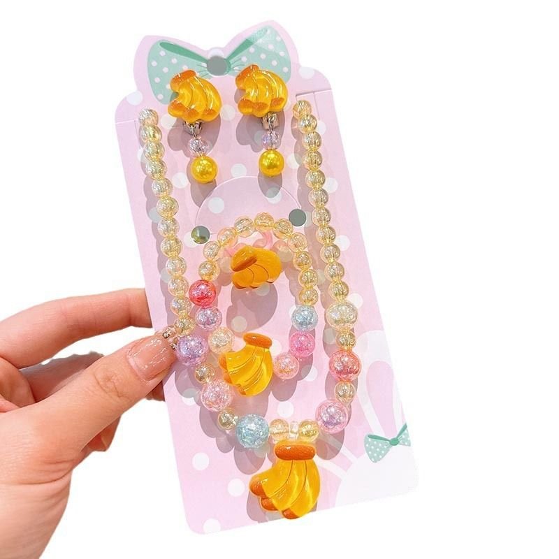 Kids Girls Cute Sweet Fruit Acrylic Jewelry Set