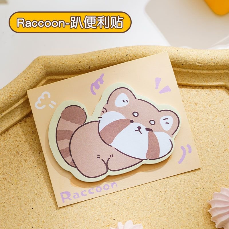 Cartoon Cute Piggy Kitten Notes Post-It Notes