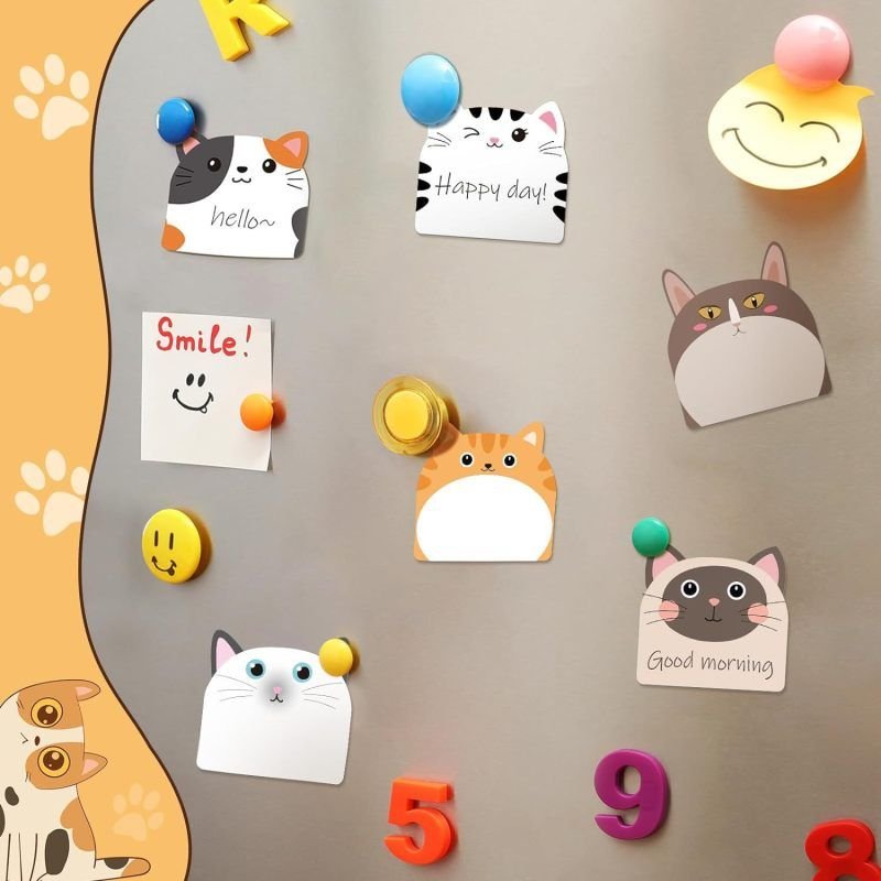 Simple Cartoon Cute Cat Notes Post-It Notes 12-Bag