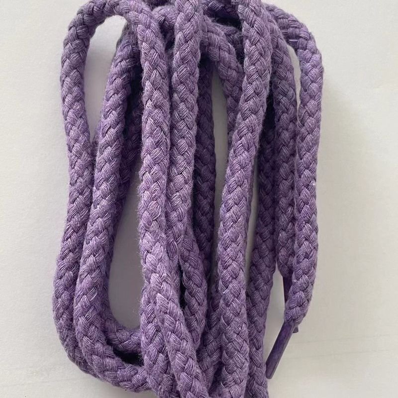 Simple Fashion Cashew Flower Woven Rough Hemp Rope Shoelaces